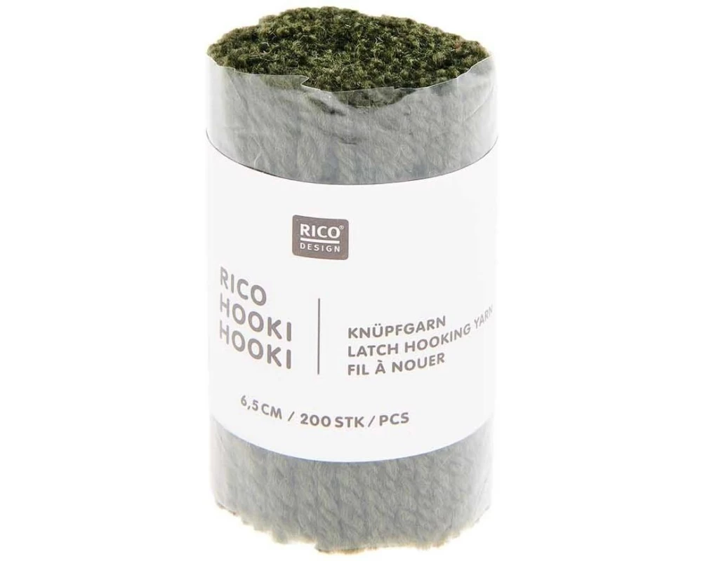 Rico Design Hooki Knüpfgarn Olivgrün