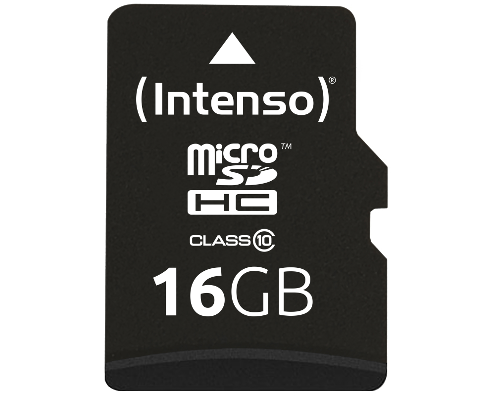 INTENSO Micro SDHC Card 16GB 3413470 Class 10