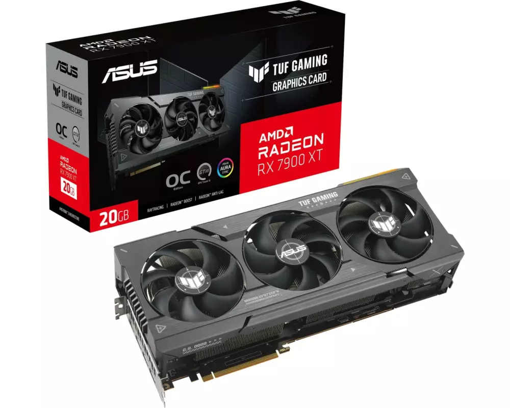 ASUS Grafikkarte TUF Gaming Radeon RX 7900 XT OC 20 GB