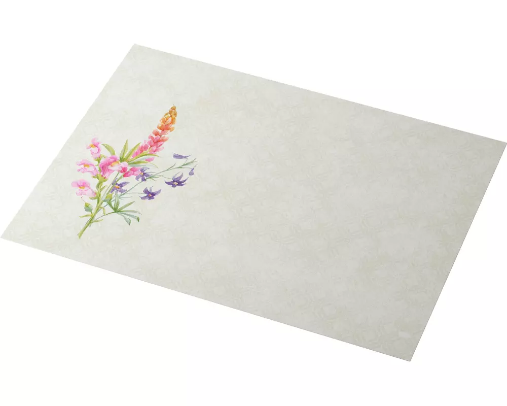 Duni Tischset Floret 100 Stück, 30 cm x 40 cm, Mehrfarbig