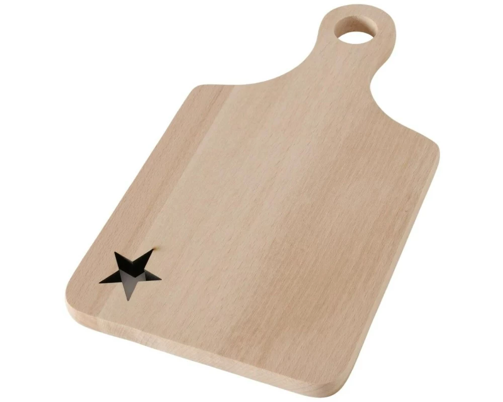 Boltze Schneidebrett Sternchen Buche, 25.5 x 14.2 cm
