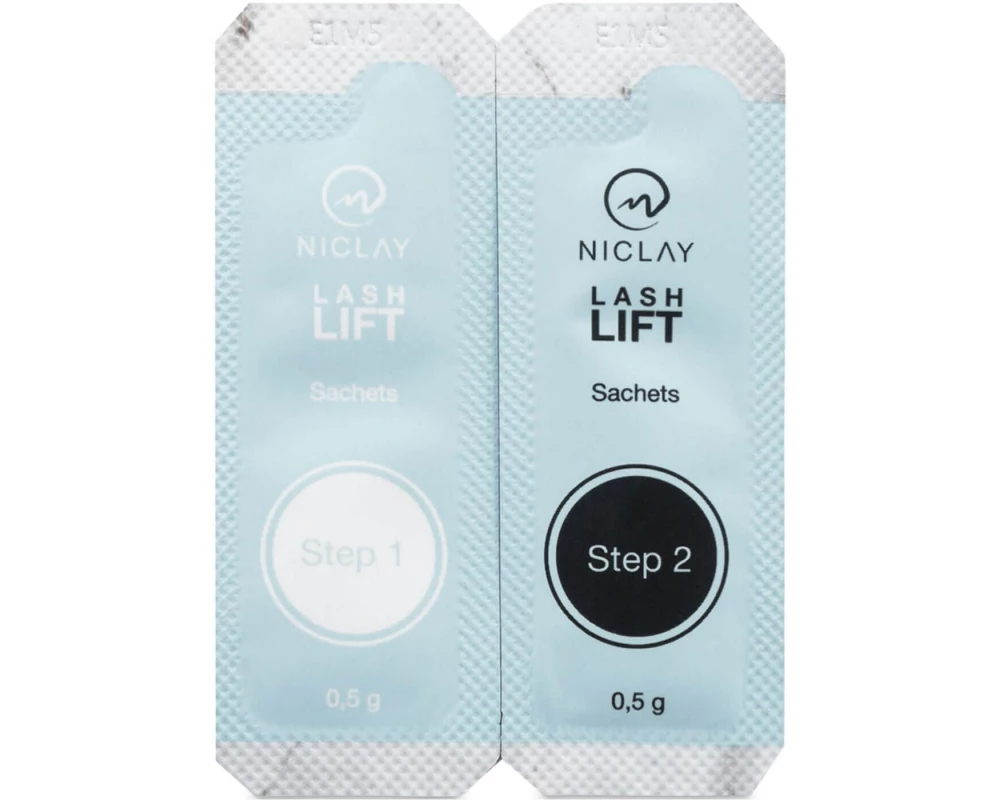 NICLAY Wimpernlifting transparent 3 Stück Blau