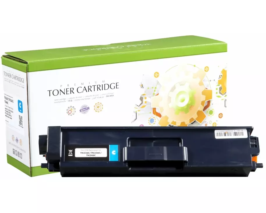STATIC Toner cartridge compatible with Brother TN-326C/TN-336C cyan compatible 3.500 pages
