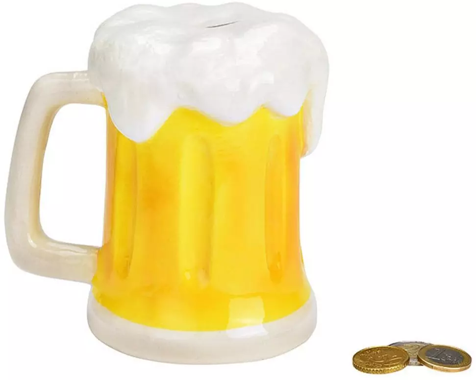 G. Wurm Spardose Bier 14 x 14 x 11 cm