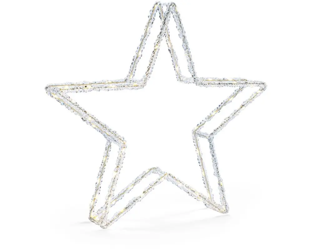 STT Acrylic Double Star, 43 Warmweiss