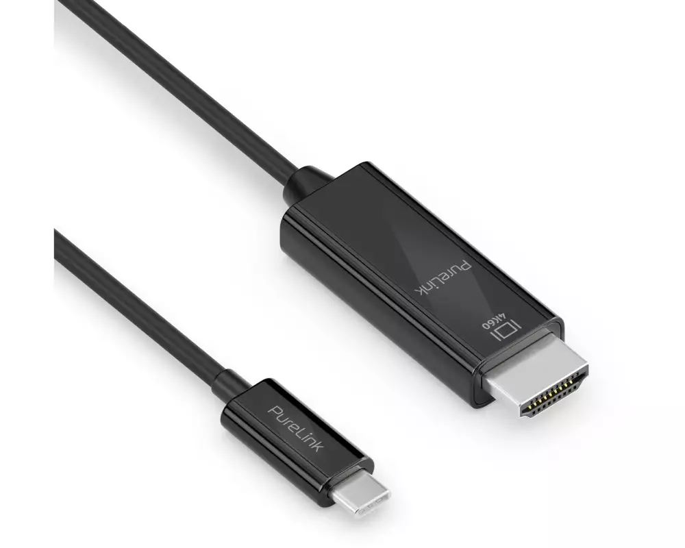 PureLink Kabel IS2201-020 USB Type-C - HDMI, 2 m, Schwarz