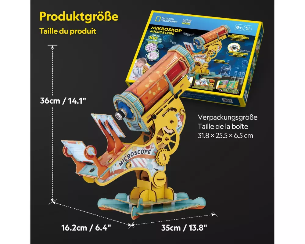CubicFun Mikroskop STEM mit Beleuchtung