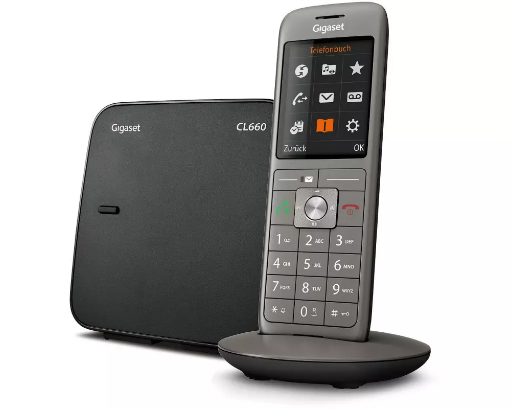 Gigaset Schnurlostelefon CL660 Silber