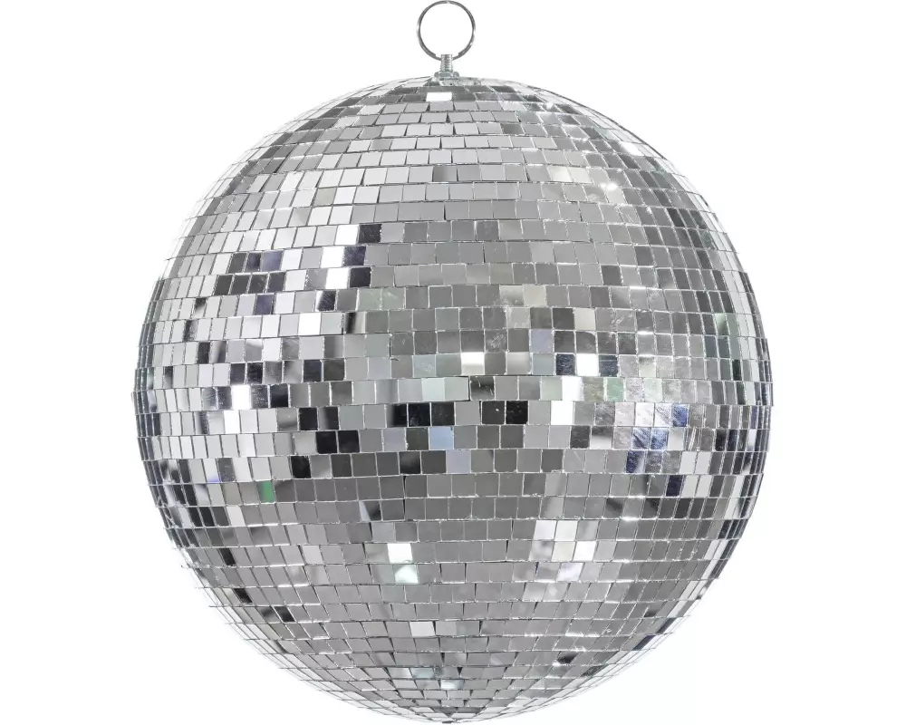 Partydeco Partyaccessoire Discokugel Silber, 30 cm