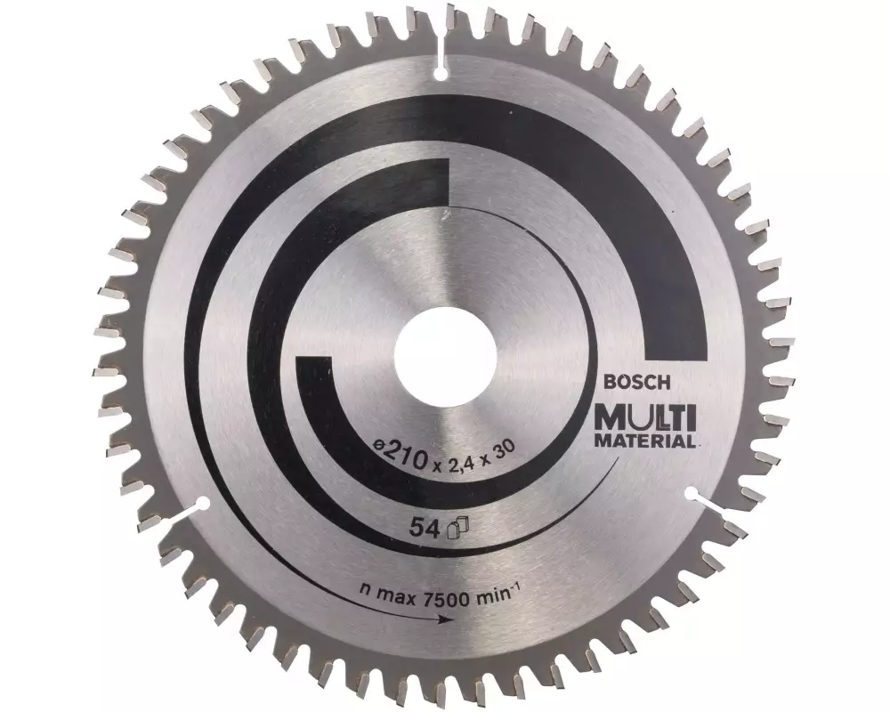 Bosch Professional Kreissägeblatt Multi Material, 210 x 30 x 2.4 mm, Z 54