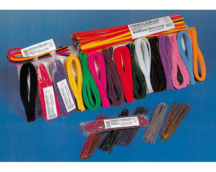 URSUS Pfeifenputzer 9mmx50cm 6540099 10 Normalfarben 10 Stück