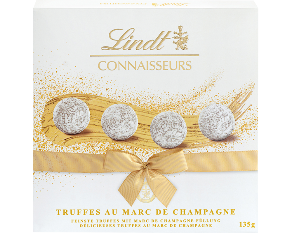 LINDT Connaisseurs Truffes 649813 Marc de Champagne 135g