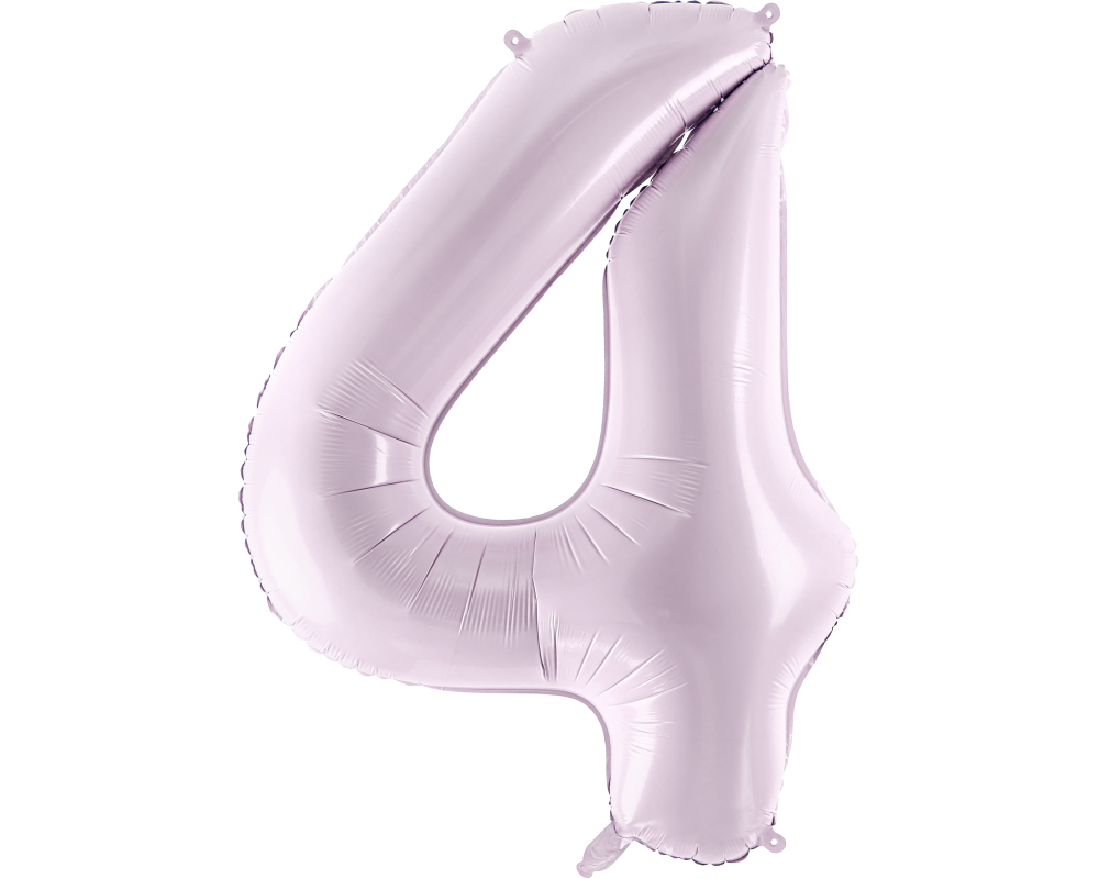 PARTYDECO Folienballon Ziffer 4 72cm FB230G-4-014 lila