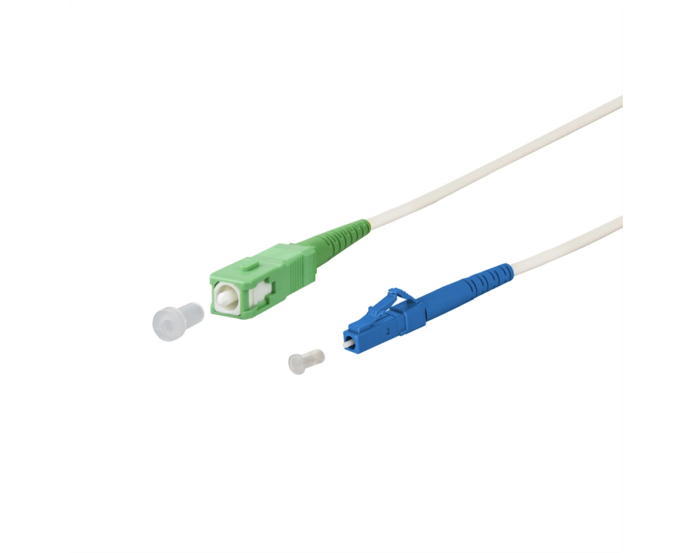 METZ CONNECT OpDAT Patchkabel, SC-S APC/LC-S OS2, 0,5 m