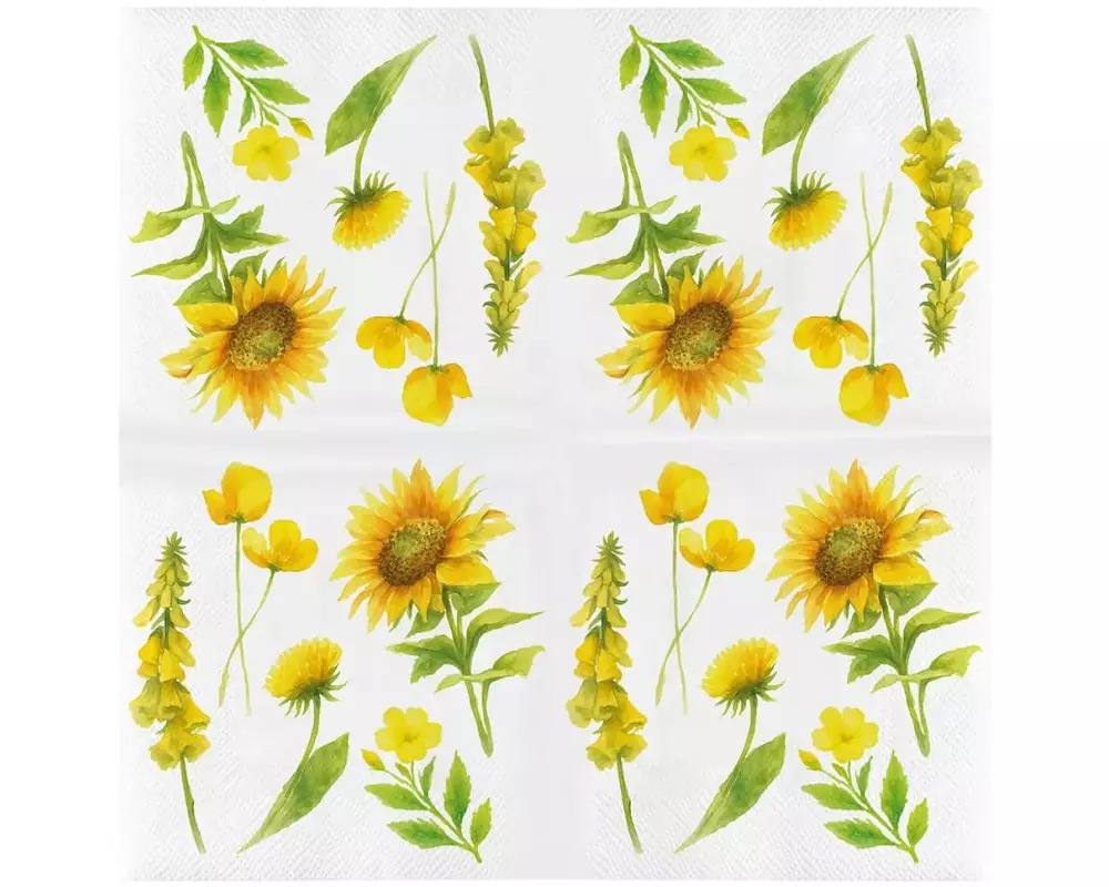 Esschert Design Papierservietten Wildblumen 33 cm x 33 cm