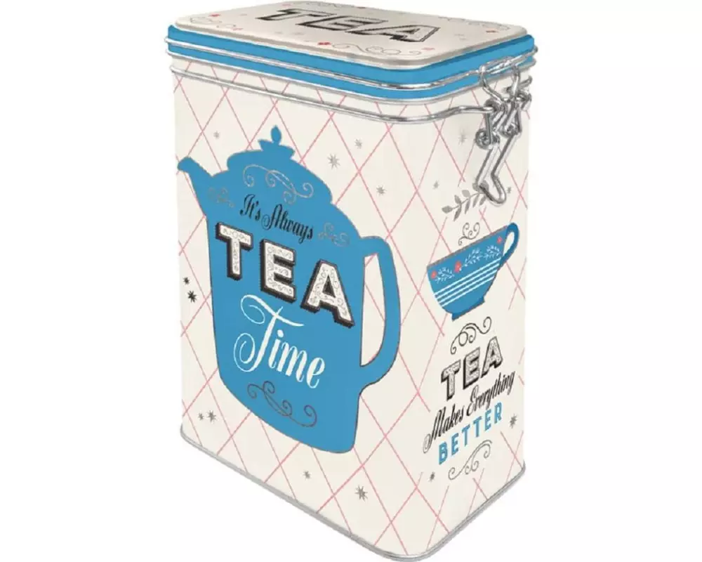 Nostalgic Art Vorratsdose Tea Home & Country 1.3 l, Blau/Weiss