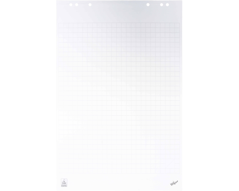 BÜROLINE Flipchart-Block 80g 65x98cm 400190533 ECF, kariert 20 Blatt