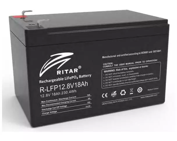 Ritar Batterie LiFePO4 12.8 V 18Ah