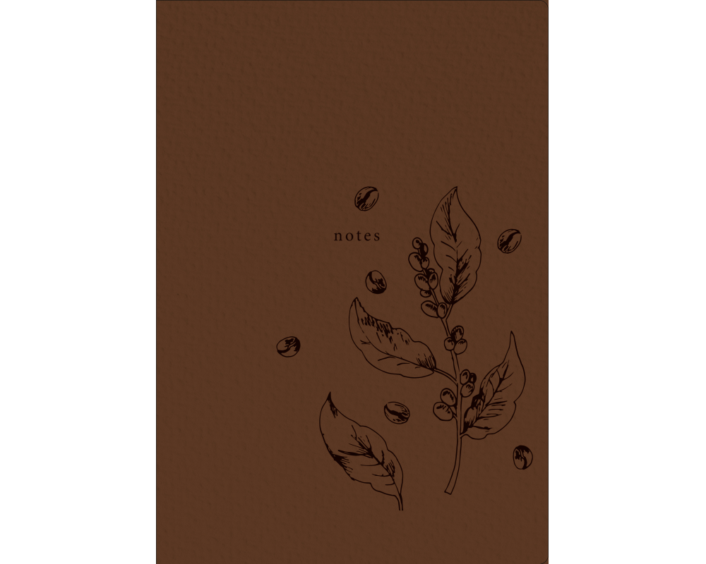 NATUR VERLAG Notizbuch Crushpaper A5 11013N Kaffee Mono, dotted