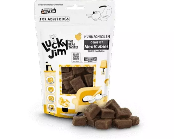 Lucky Jim Leckerli MeatCubies Huhn 70 g