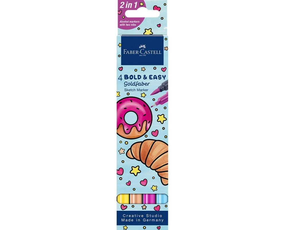 Faber-Castell Goldfaber Sketch Marker Bold Easy II 4er Etui
