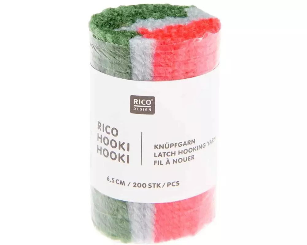 Rico Design Rico Hooki Hooki Knüpfgarn, marmoriert Grün
