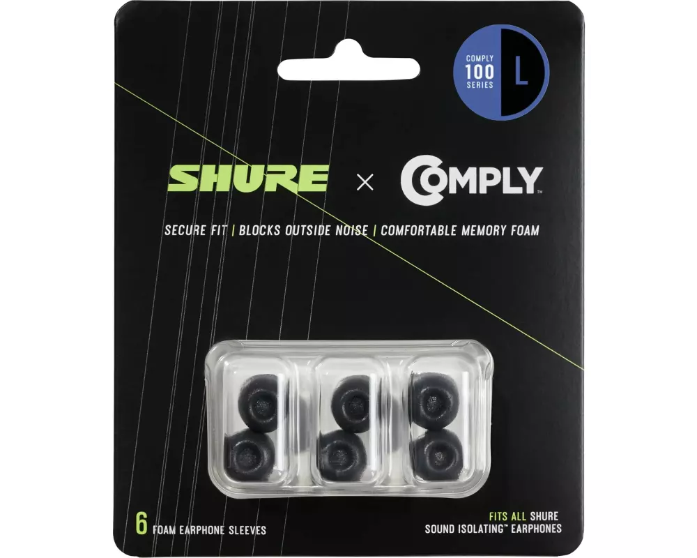 Shure Ohrpassstücke EACYF1-6L 6 Stück