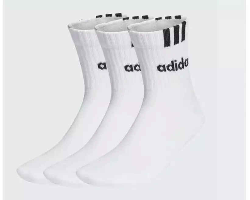 adidas Socken 3 Streifen Linear 43-45, white