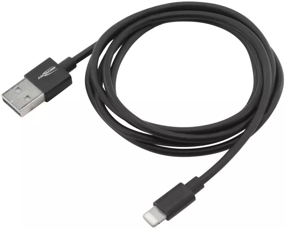 Ansmann USB 2.0-Kabel für iPhone, iPad, USB-A - Lightning 1.2 m