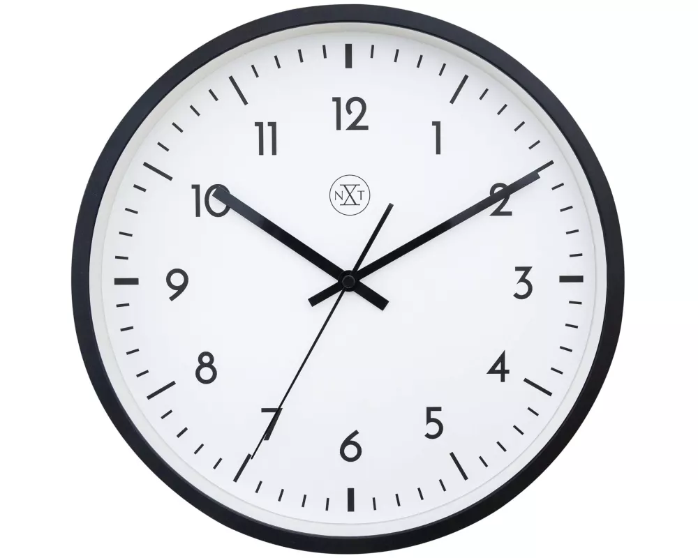 NeXtime Wanduhr Easy Big Schwarz