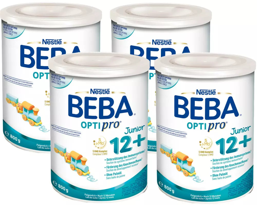 BEBA Juniormilch BEBA Optipro Junior 12+, 4x 800 g