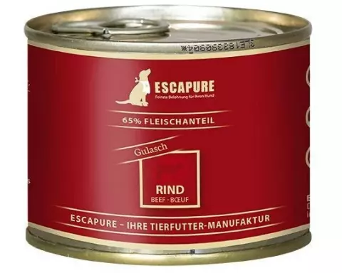 Escapure Nassfutter Rinder Gulasch, 200 g