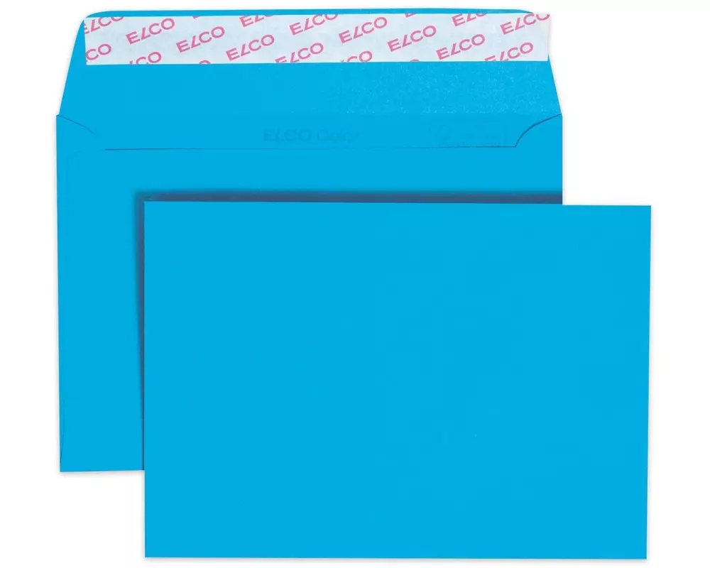 ELCO Couvert Color C6, Keine Fenster, 25 Stück, Blau