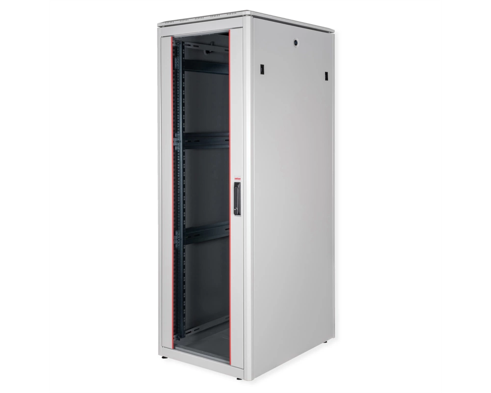 ROLINE 19-Zoll Netzwerkschrank Pro 36 HE, 600x800 BxT Glastür grau