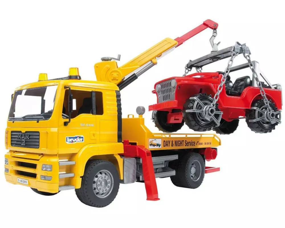 Bruder Spielwaren Lastwagen MAN TGA Abschlepp-LKW