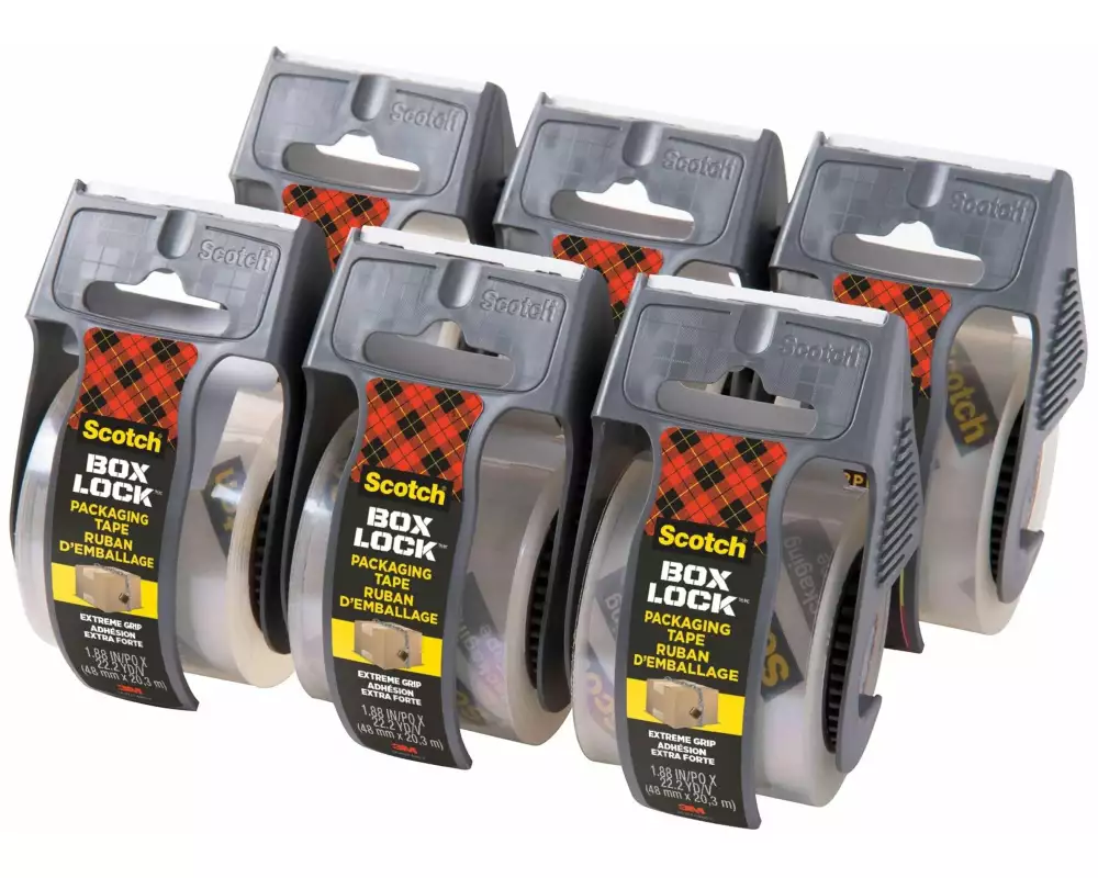 Scotch Verpackungsband Box Lock 48 mm x 20.3 m, 6 Rollen