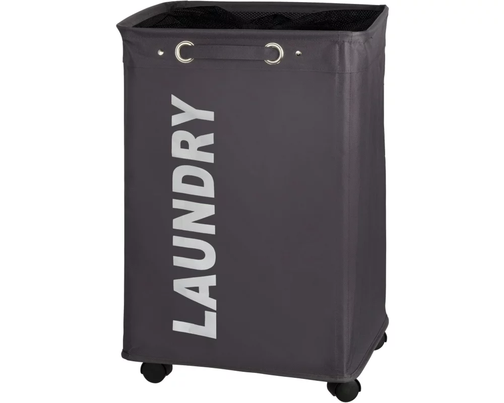 Wenko Wäschesammler Quadro 79 l, Schwarz