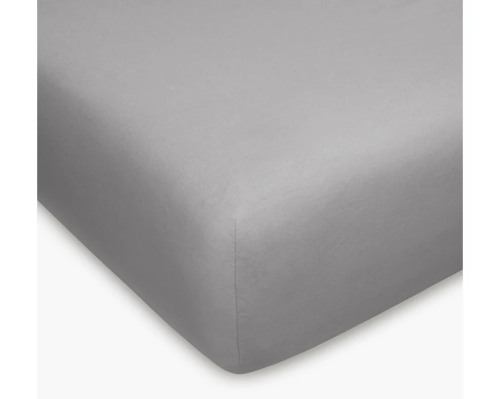 Home Fashion Fixleintuch Jersey graphit, 90-100 x 200 cm Baumwolle