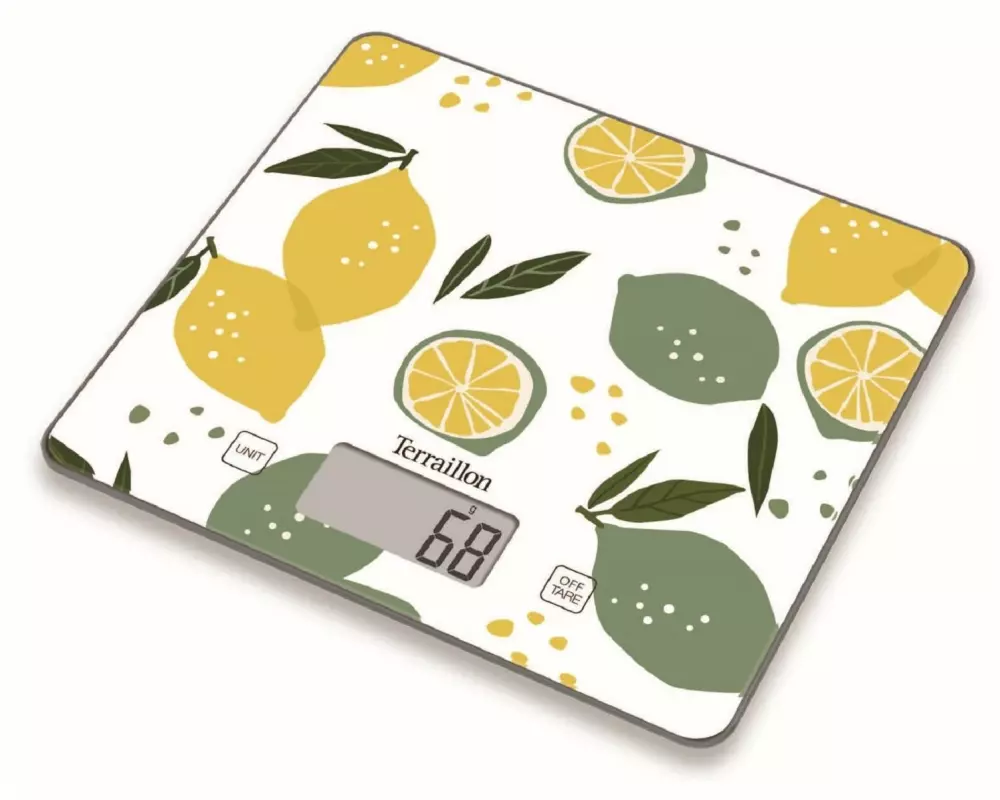 Terraillon Küchenwaage T1040 Fruit Citron Gelb/Weiss