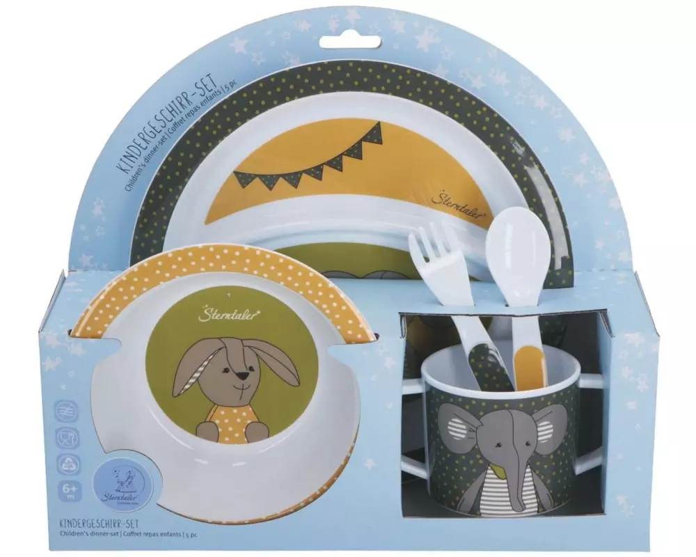 Sterntaler Kindergeschirrset Eddy+Happy 5-teilig