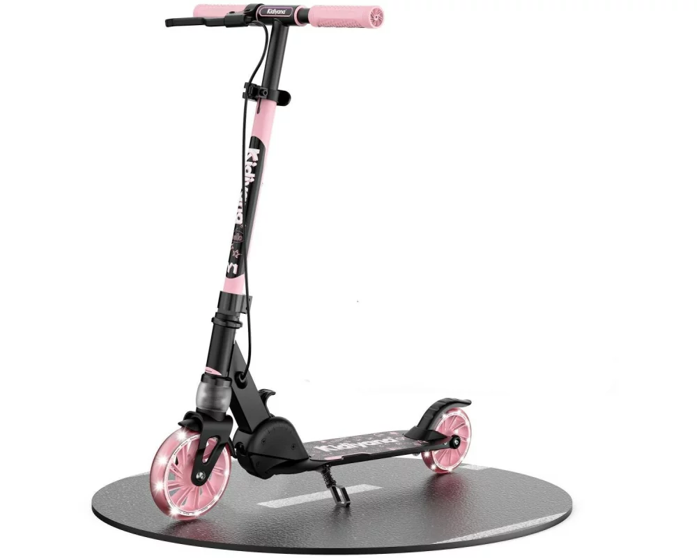 Kidiyana Kinder Scooter mit Leuchträdern, bis 50 kg