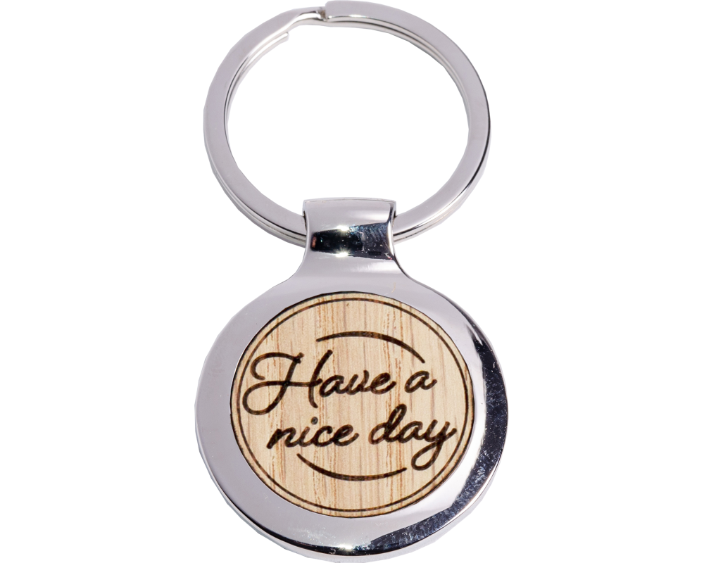 ROOST Schlüsselanhänger 3.5x3cm SA316 Have a nice day, rund