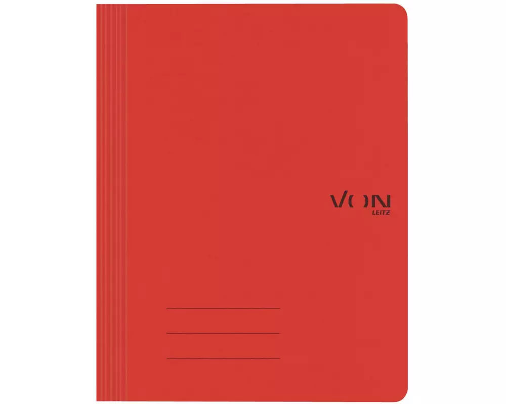 VON Schnellhefter mit Heftmechanik, A4, Rot, 10 Stück