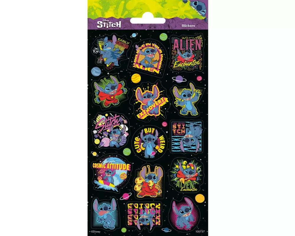 We fiesta Party Sticker-Set Disney Stitch Mehrfarbig