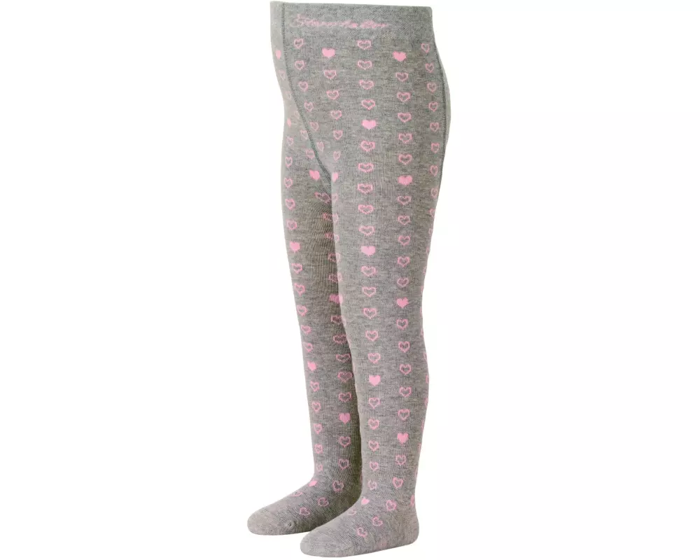 Sterntaler Strumpfhosen Herzen Hellgrau Melange Gr. 80