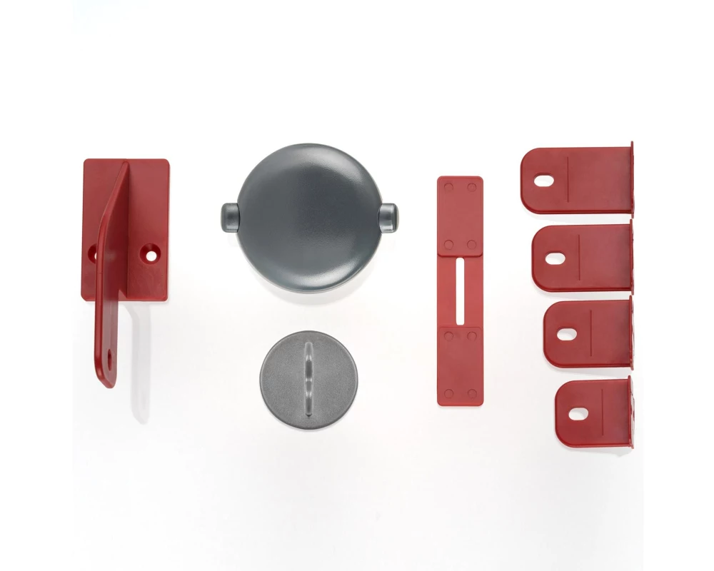 reer Schrankschloss für Doppeltüren Grau