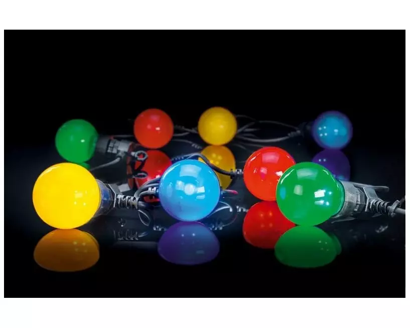 STT Lichterkette LED Party, 10 LEDs, 3m, Bunt