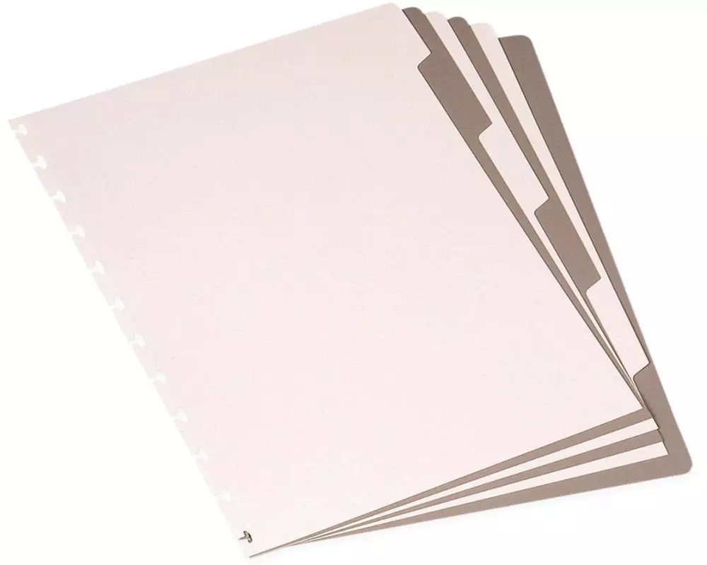 Adoc Notizheft Ersatz-Register A4, 6-teilig, 2-farbig