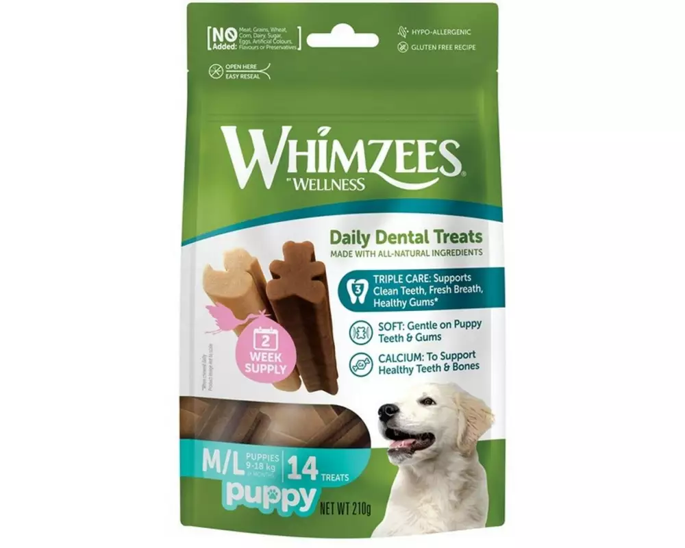 Whimzees Kausnack Puppy M-L, 14 Stück