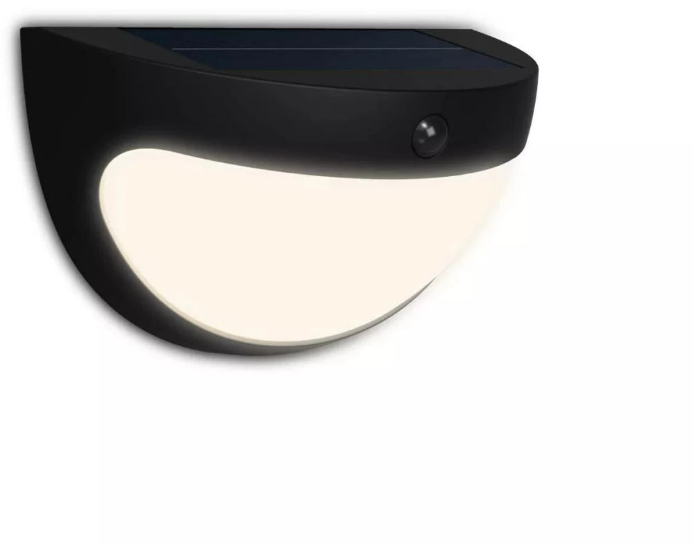 Philips Wandleuchte Solar Swyn, 3.8W, 2700 K, 400 lm, Schwarz